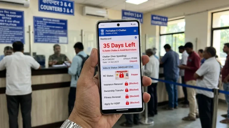 E-Challan 45-Day Rule Pay or Lose RC Renewal