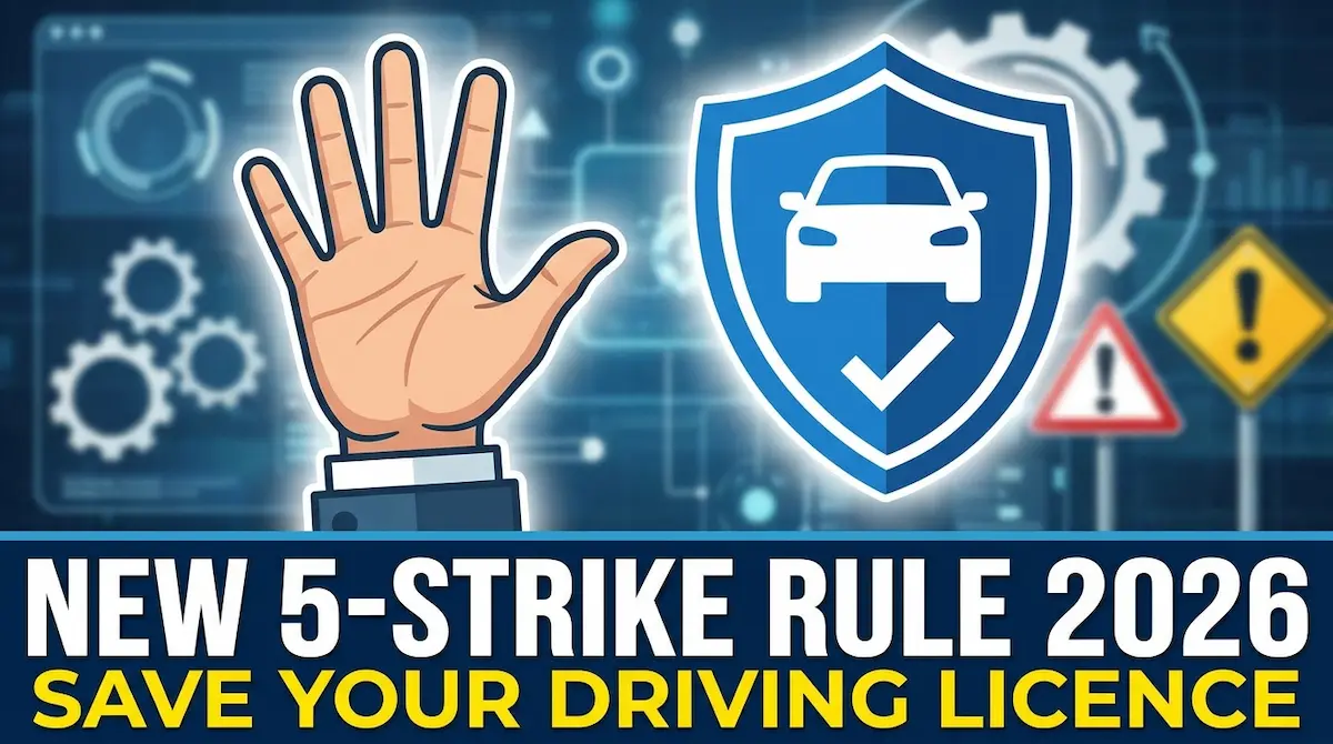 New 5-Strike Rule 2026 Save Your Driving Licence